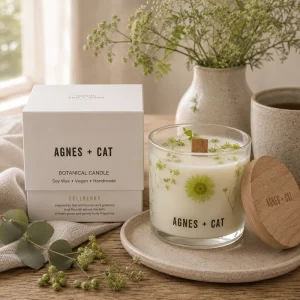 Agnes + Cat Botanical Soy Wax Candle - Fellberry