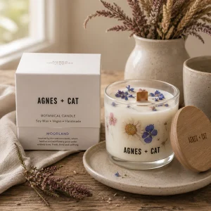 Agnes + Cat Botanical Soy Wax Candle - Moorland