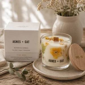 Agnes + Cat Botanical Soy Wax Candle - Rydal Oudh