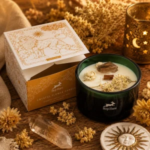 Hop Hare Crystal Magic Flower Candle – The Lion