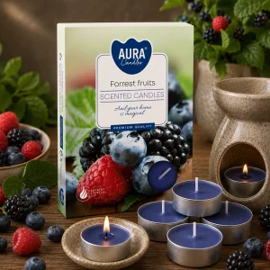 Set of 6 Scented Tealights - Forest Fruits