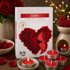 Set of 6 Scented Tealights – Love