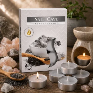 Set of 6 Scented Tealights - Salt Cave
