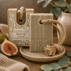 Soap On A Rope – White Fig | Agnes + Cat