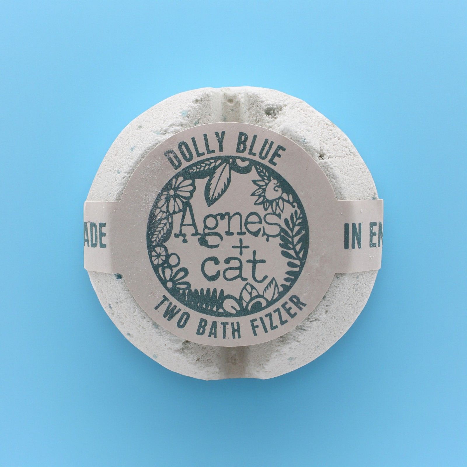Agnes + Cat Bath Fizzer - Dolly Blue | Luxury Bath Bomb - Image 2
