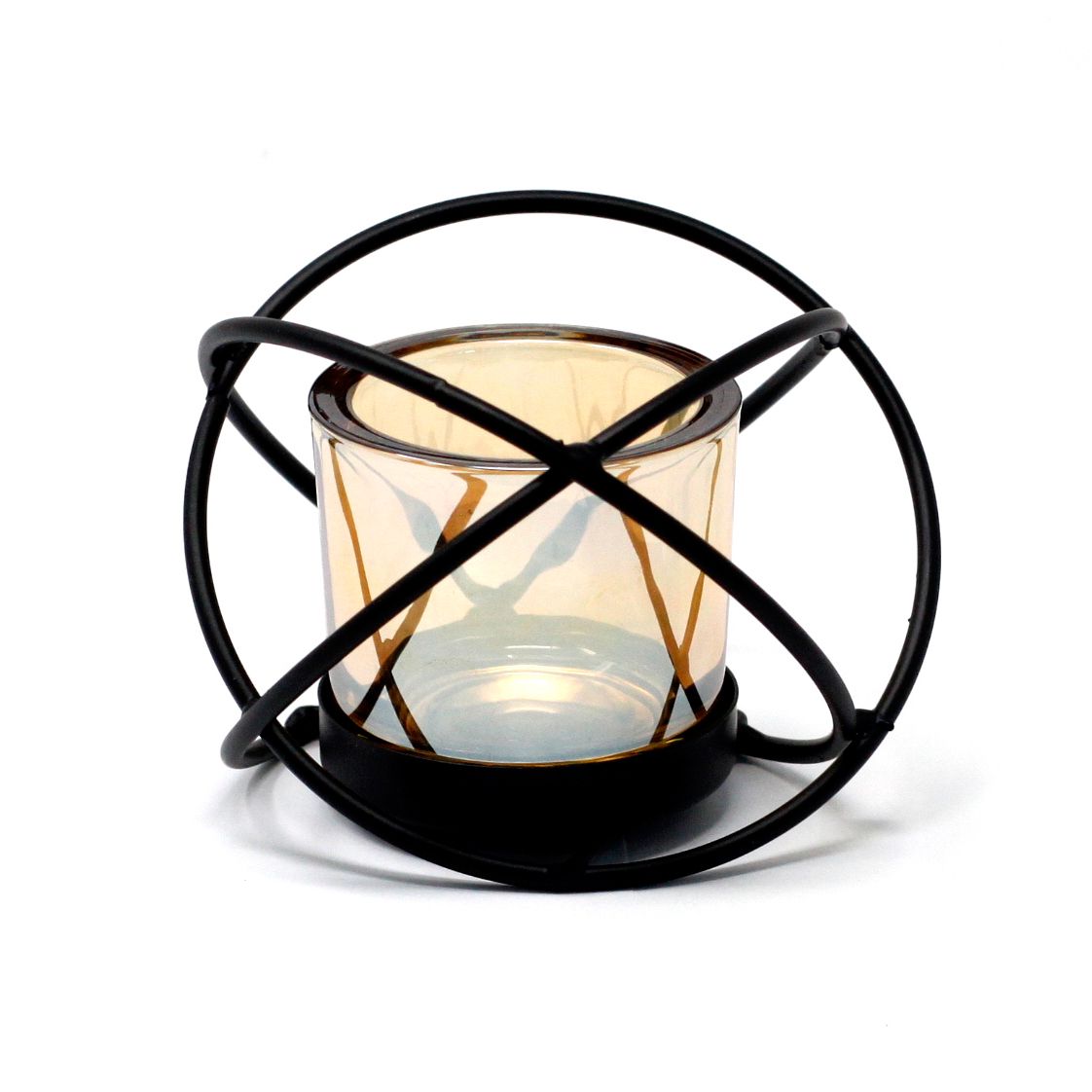 Centrepiece Iron Votive Candle Holder - 1 Cup Single Ball - Image 2