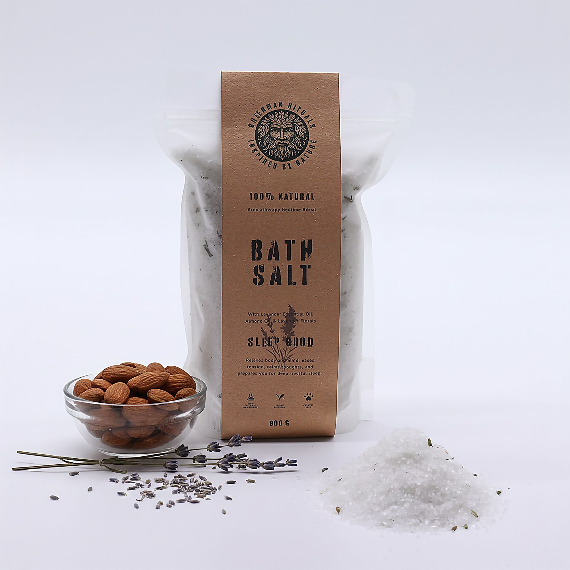 Greenman Rituals Lavender Aromatherapy Epsom Bath Salt – Sleep Good - Image 3
