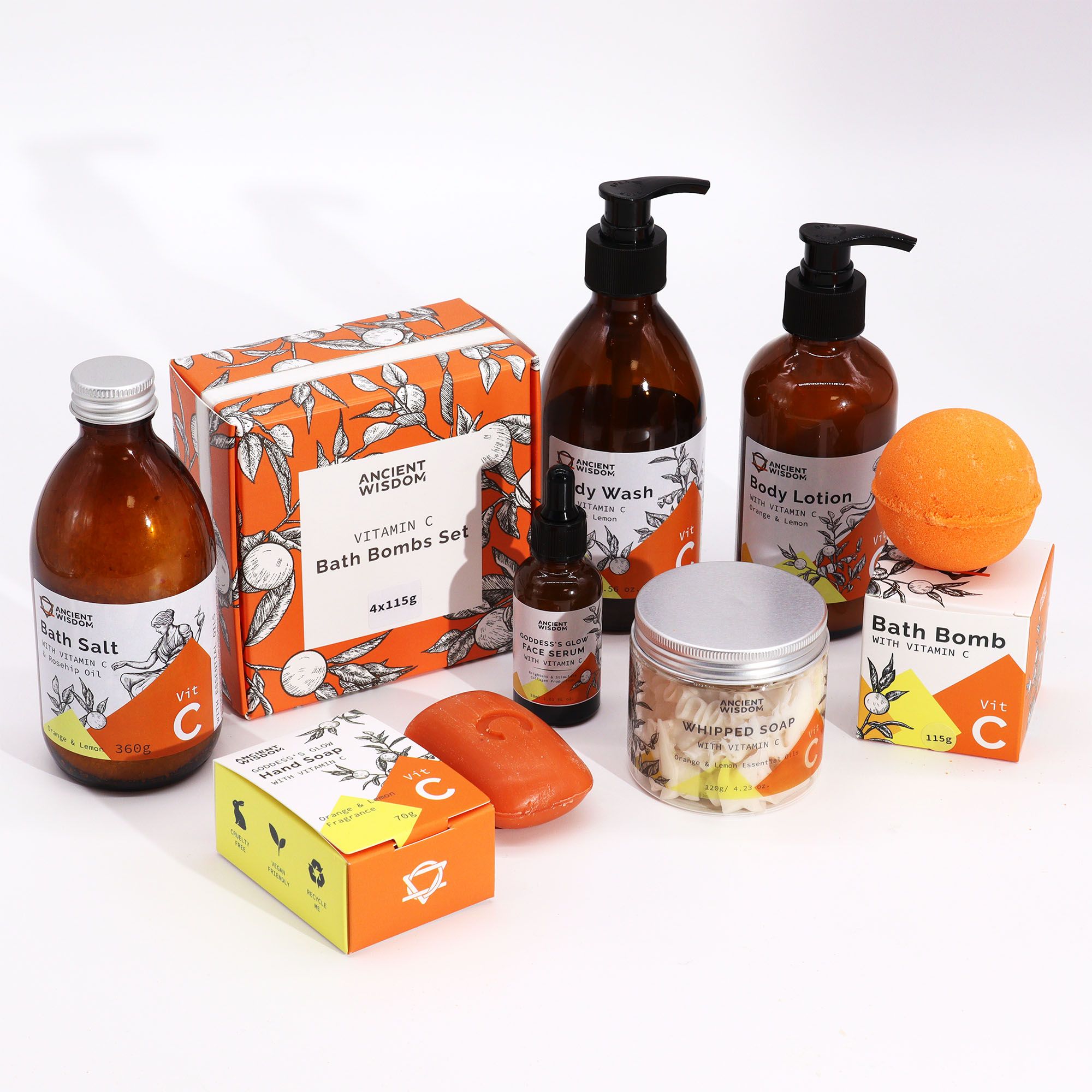 Aromatherapy Body Wash with Vitamin C – Orange & Lemon - Image 2