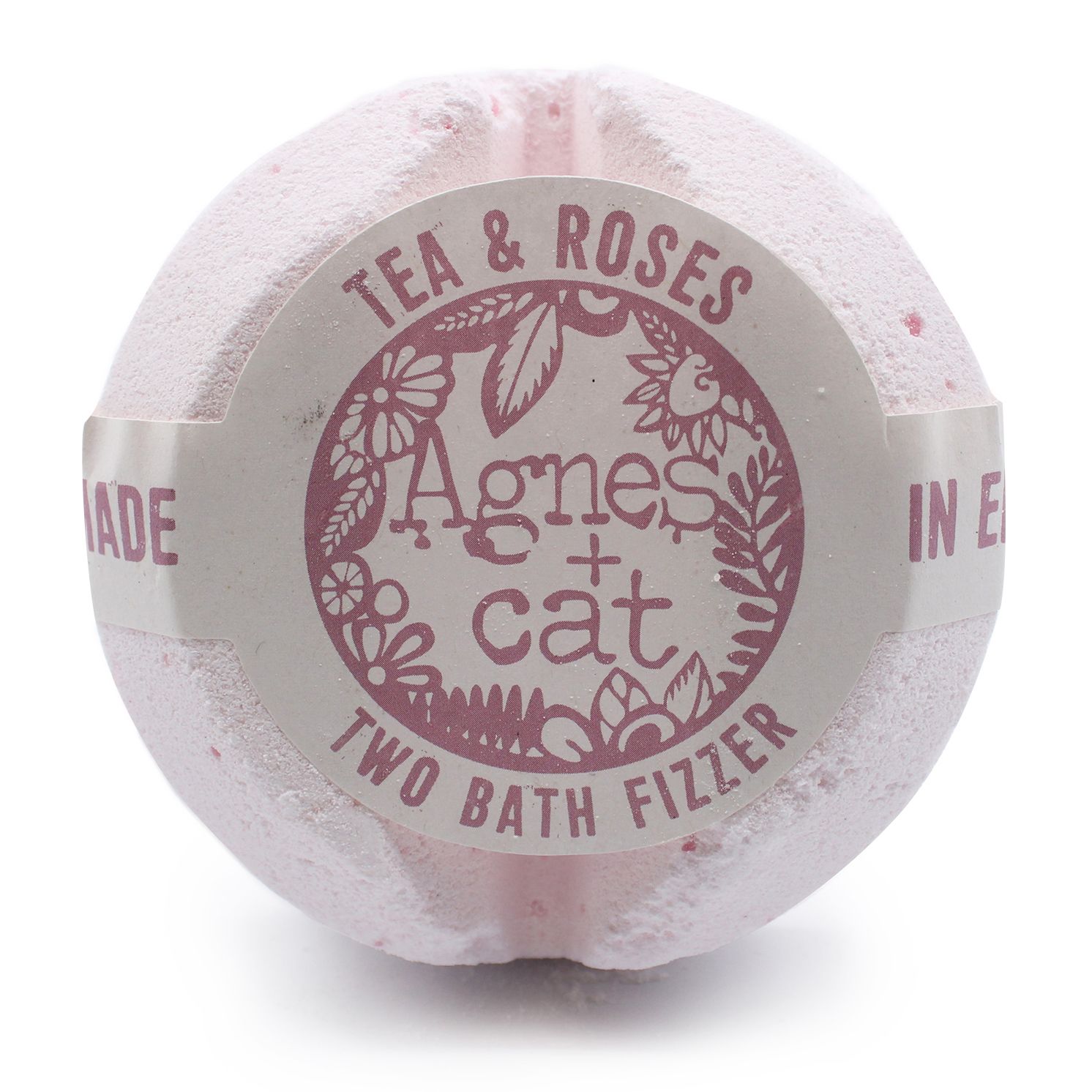 Agnes + Cat Bath Fizzer - Tea and Roses | Luxury Bath Bomb - Image 2