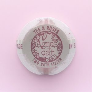 Agnes + Cat Bath Fizzer - Tea and Roses | Luxury Bath Bomb