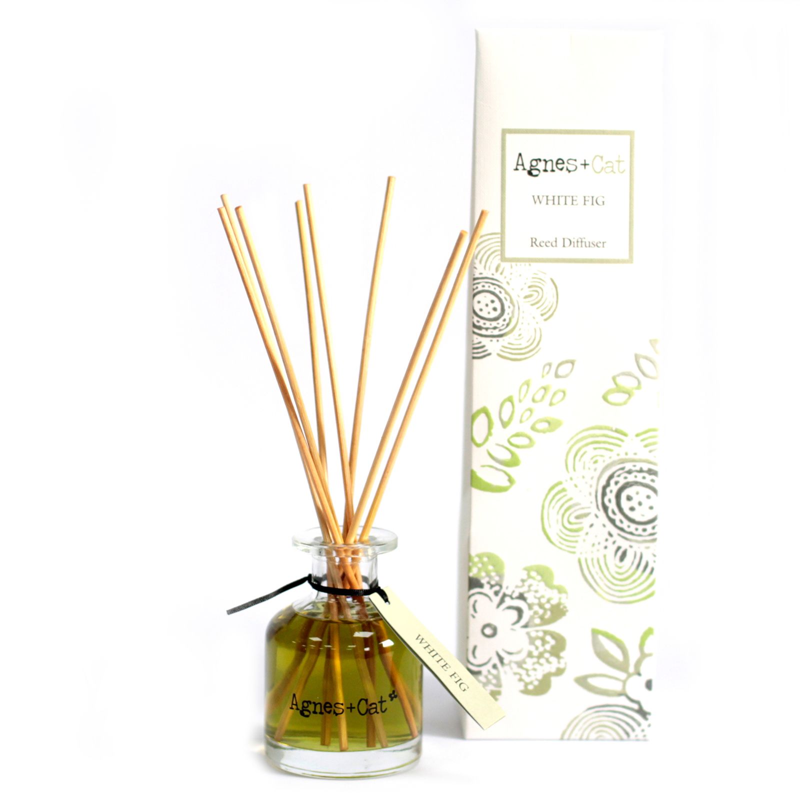 Agnes + Cat White Fig Reed Diffuser – Natural Home Fragrance 140ml - Image 2