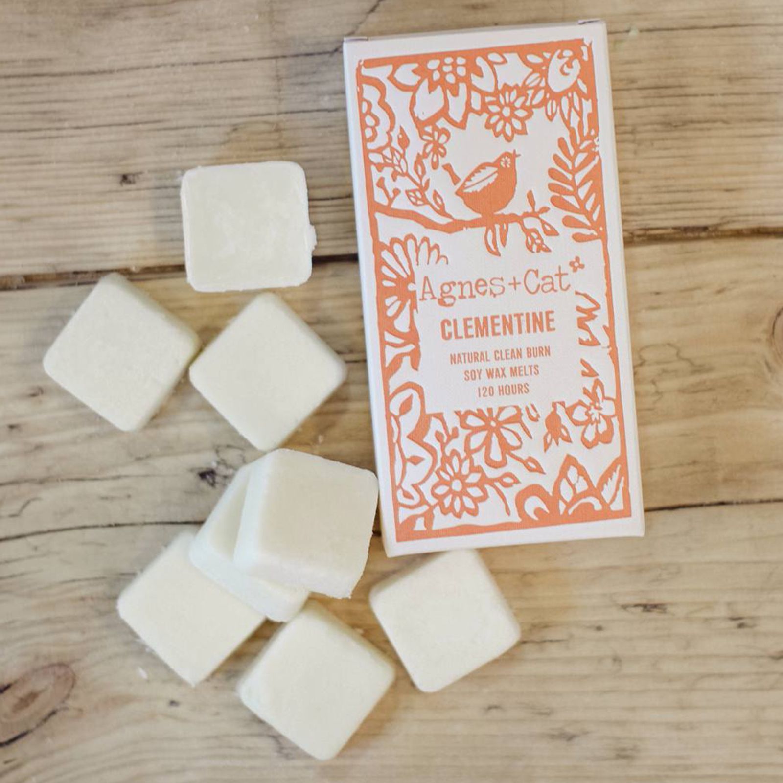 Agnes + Cat Box of 8 Wax Melts - Clementine - Image 3
