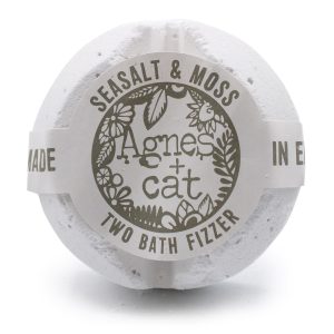 Agnes + Cat Bath Fizzer - Seasalt and Moss | Luxury Bath Bomb