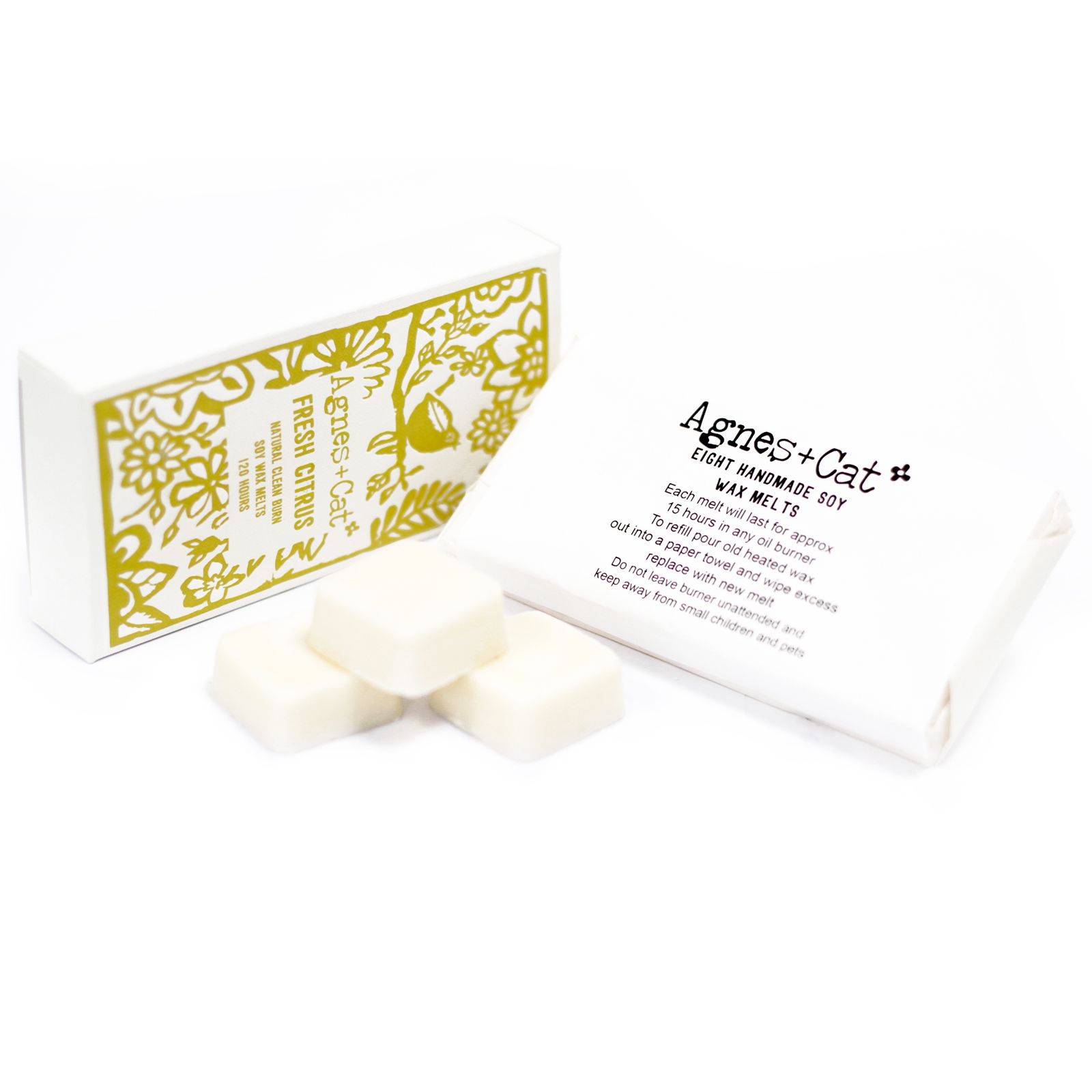 Agnes + Cat Box of 8 Wax Melts - Fresh Citrus - Image 3