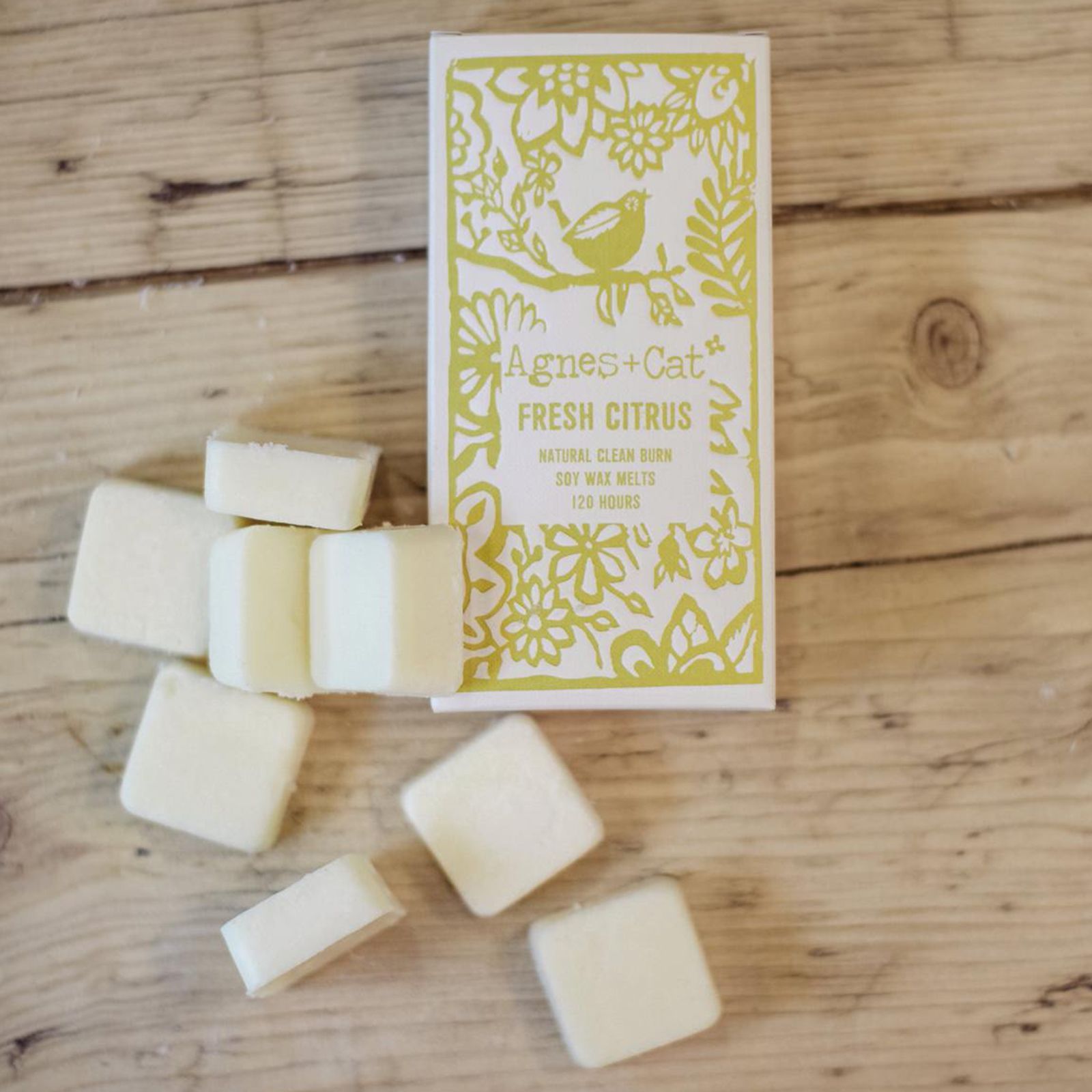 Agnes + Cat Box of 8 Wax Melts - Fresh Citrus - Image 2