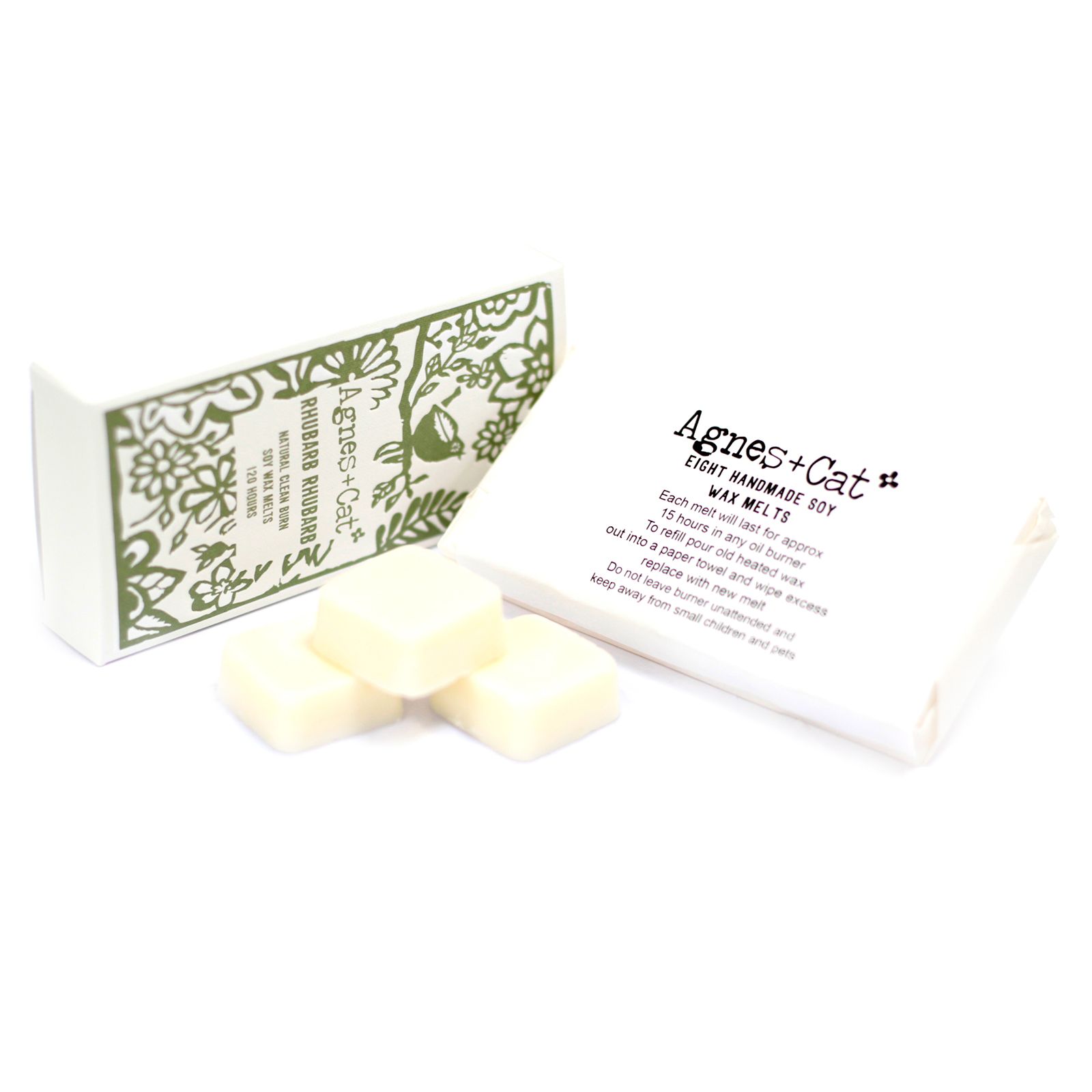 Agnes + Cat Box of 8 Wax Melts - Rhubarb Rhubarb - Image 2
