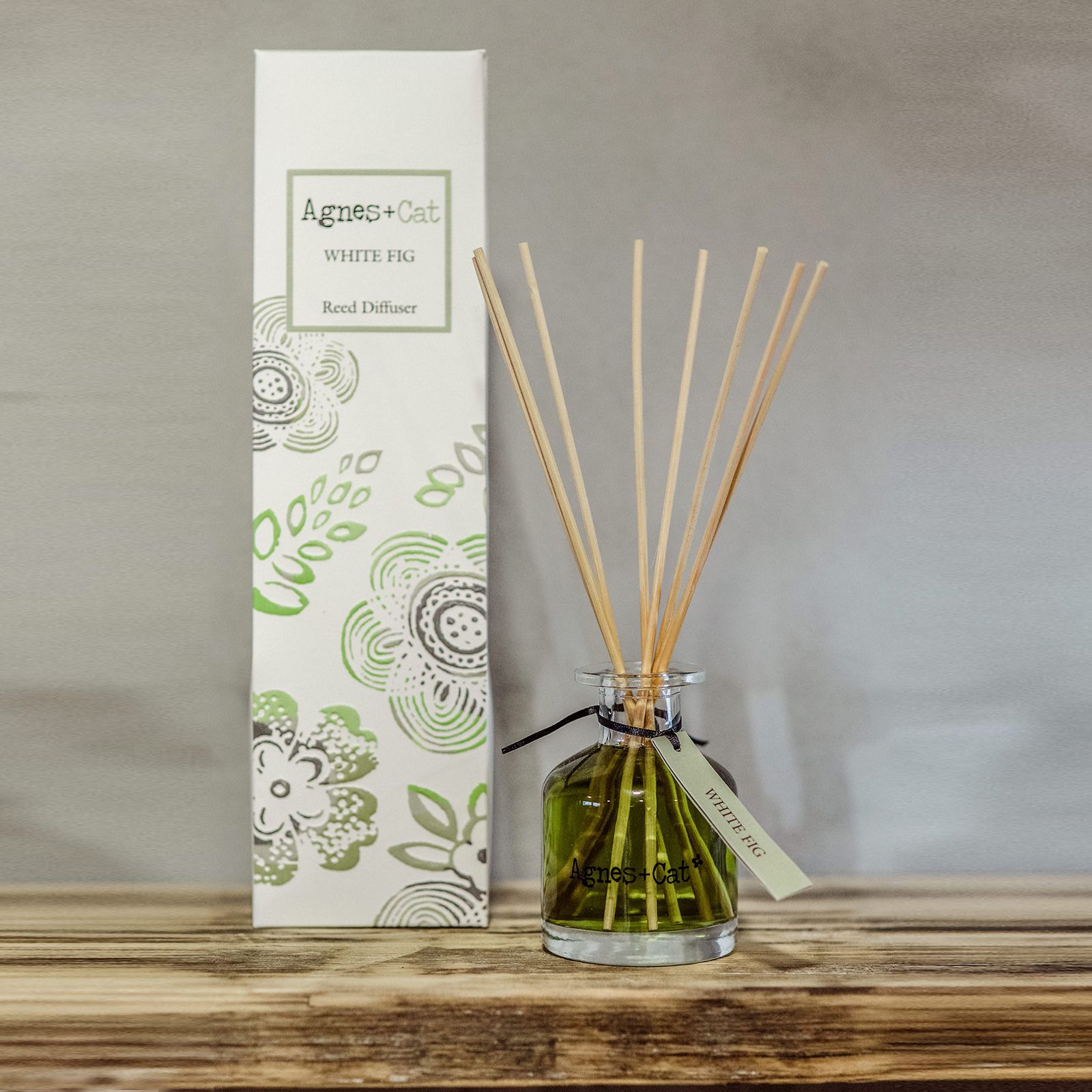 Agnes + Cat White Fig Reed Diffuser – Natural Home Fragrance 140ml - Image 6