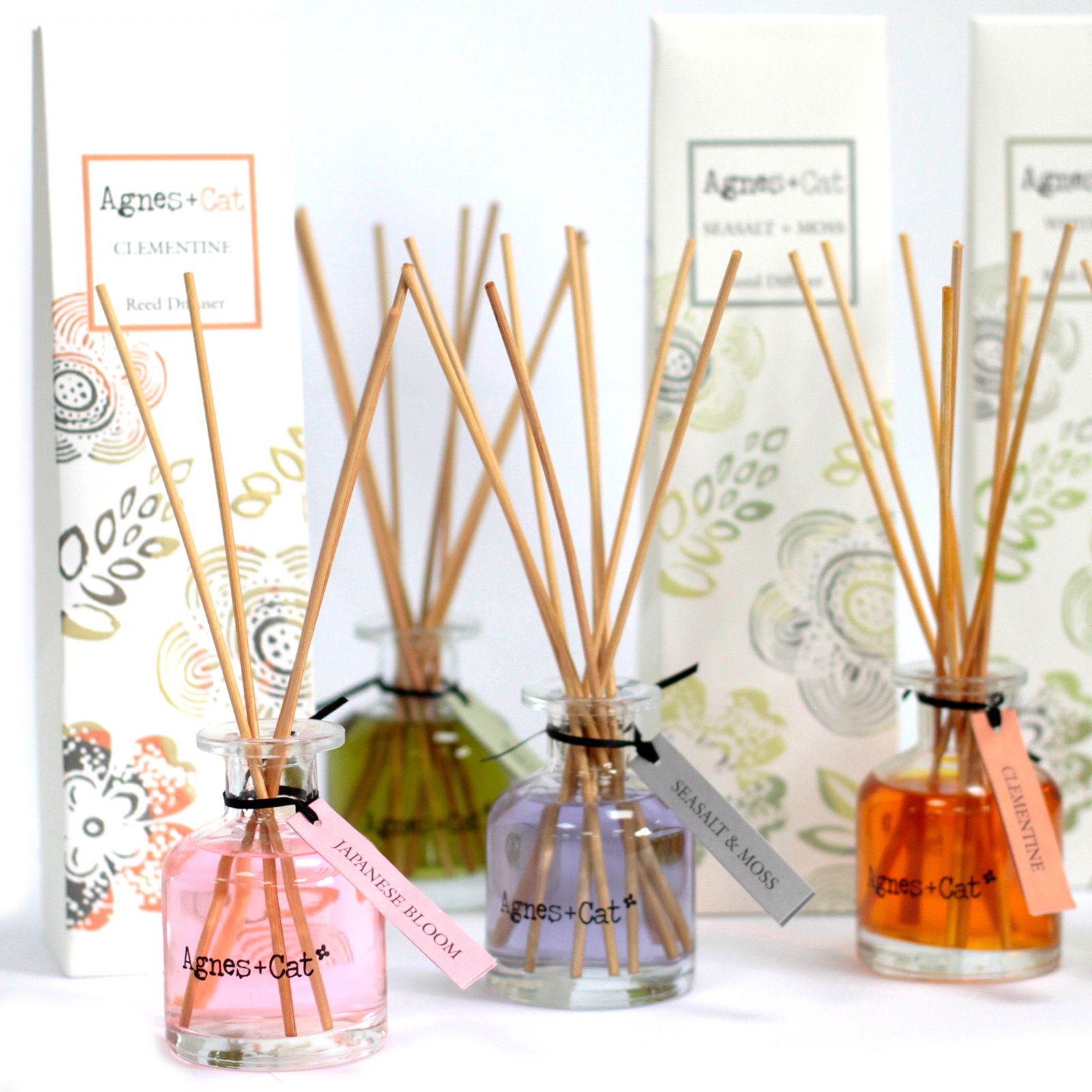 Agnes + Cat White Fig Reed Diffuser – Natural Home Fragrance 140ml - Image 4