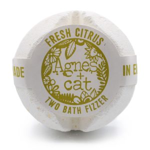Agnes + Cat Bath Fizzer - Fresh Citrus | Luxury Bath Bomb