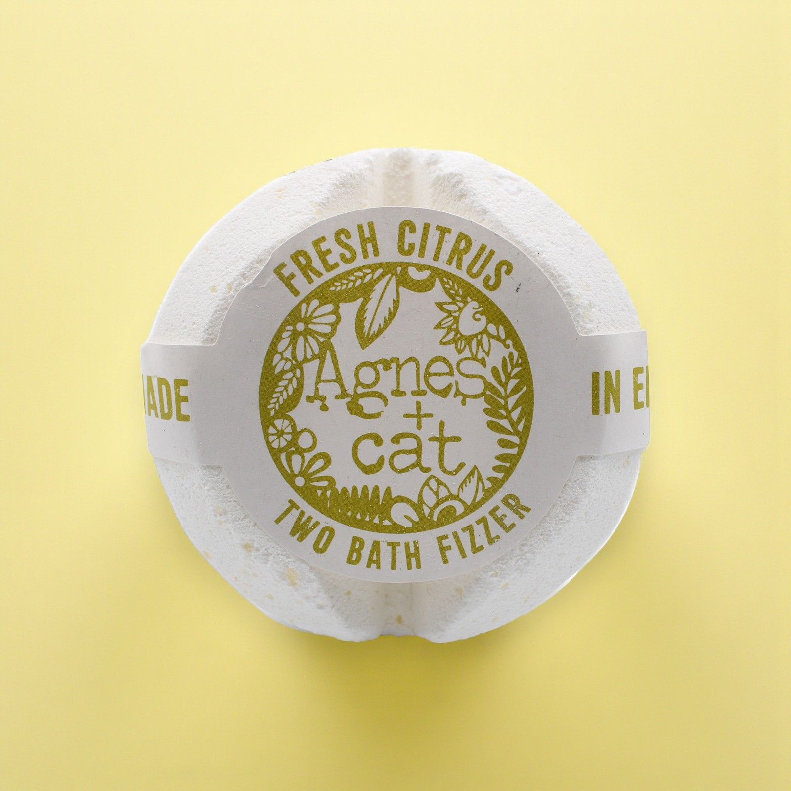 Agnes + Cat Bath Fizzer - Fresh Citrus | Luxury Bath Bomb - Image 2
